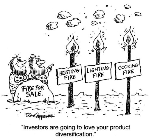 'Investors are going to love your product diversification.'