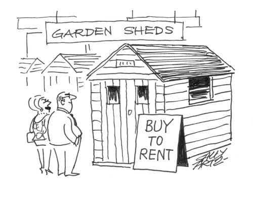 Garden Sheds: Buy to Rent.