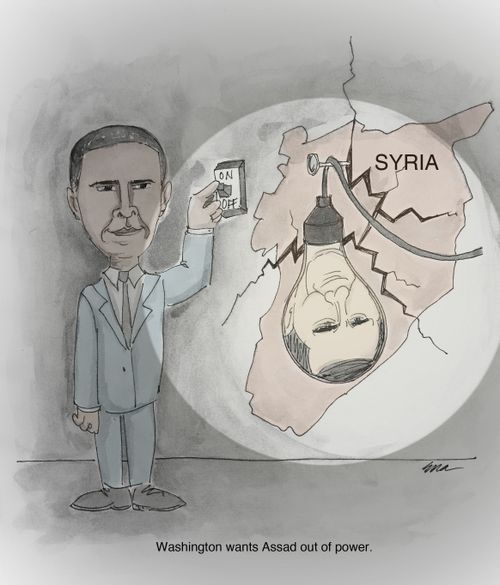Wasington wants Assad out of power.