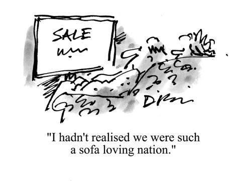 'I hadn't realised we were such a sofa loving nation.'