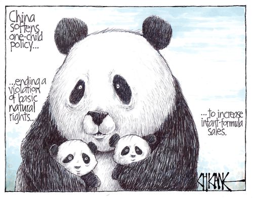 China softens one child policy...