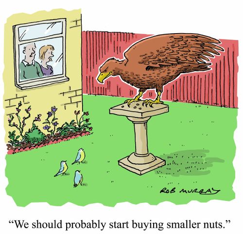 'We should probably start buying smaller nuts'