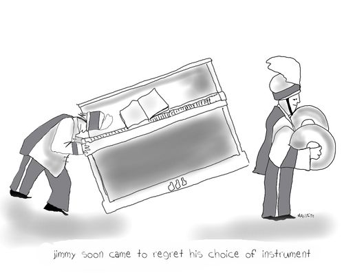 Jimmy soon came to regret his choice of instrument.