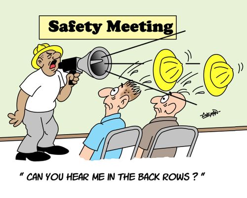 'Can you hear me in the back rows?'
