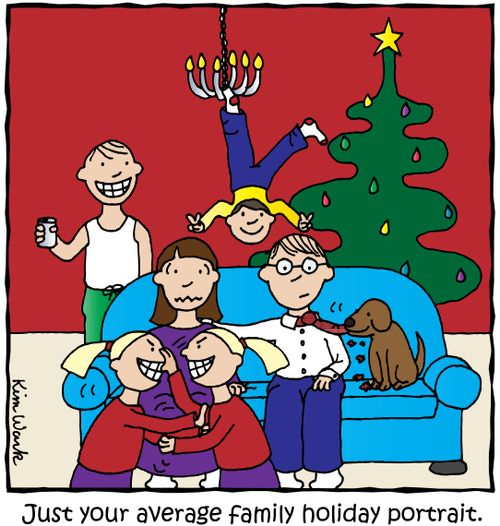 Just your average family holiday portrait.