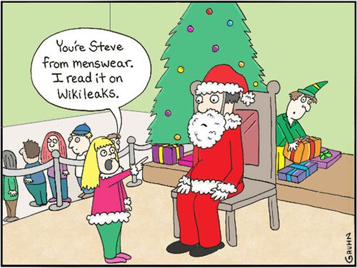'You're Steve from menswear. I read it on wikileaks.'