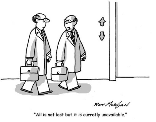 'All is not lost but it is currently unavailable.'
