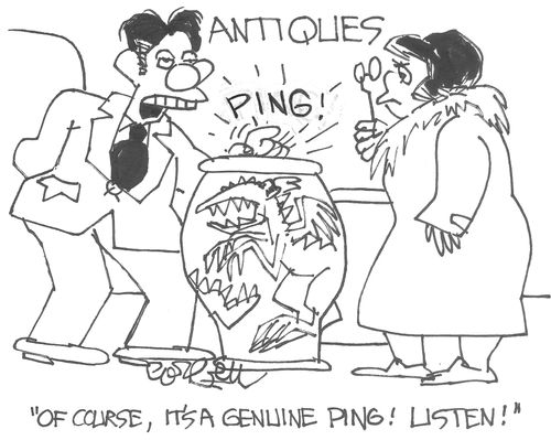 'Of course, it's  a genuine Ping!  Listen!'