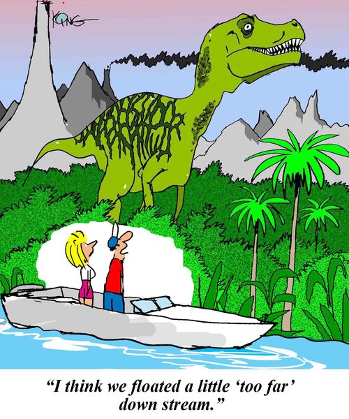 'I think we floated a little 'too far' down stream.'