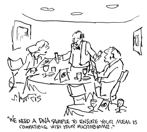 "We need a DNA sample to ensure your meal is compatible with our microbiome."