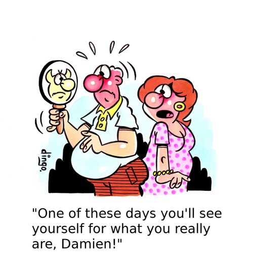 'One of these days you'll see yourself for what you really are, Damien!'