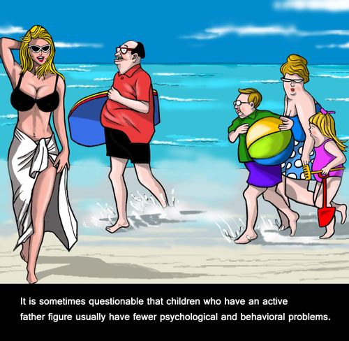 It is sometimes questionable that children who have an active father figure have fewer psychological and behavioral problems.