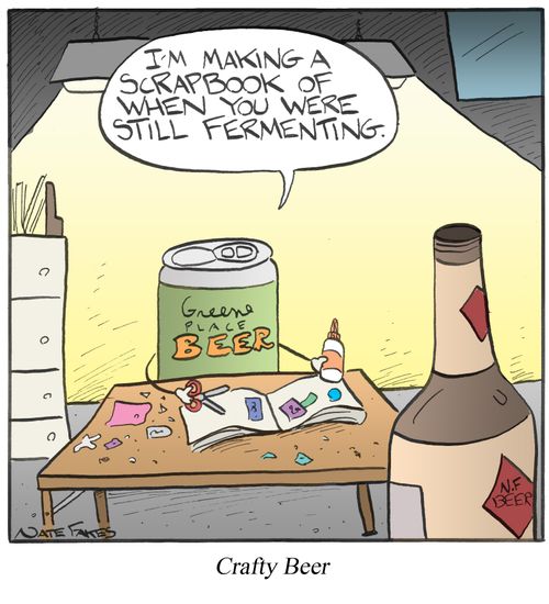 Crafty Beer: "I'm making a scrapbook of when you were still fermenting."