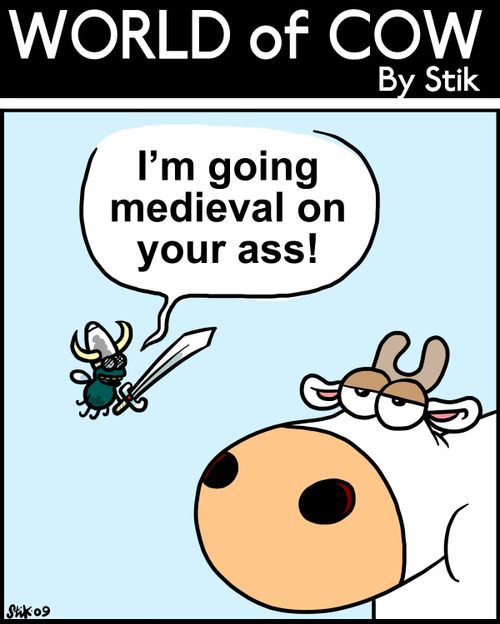 I'm going medieval on your ass!