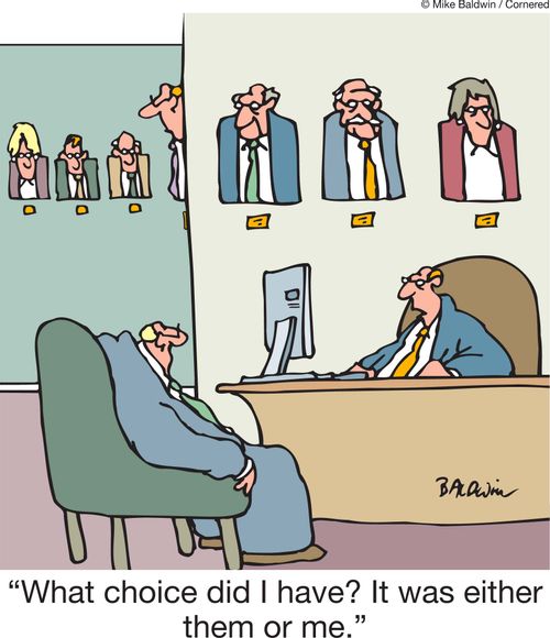 'What choice did I have? It was either them or me.'