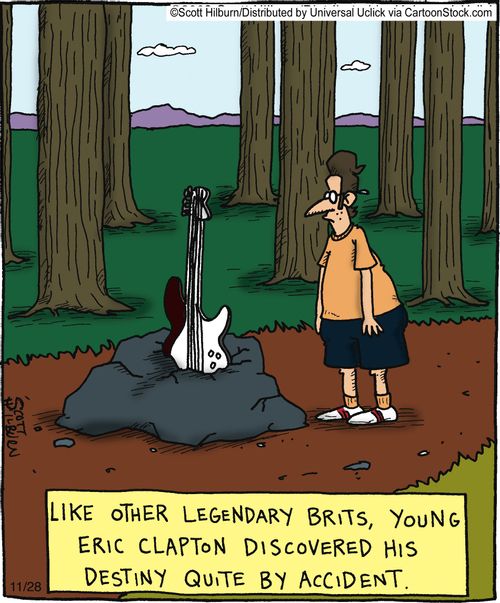 Like Other Legendary Brits, Young Eric Clapton Discovered His Destiny Quite By Accident.
