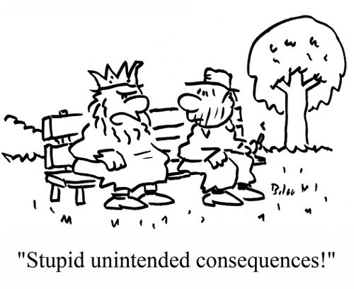 "Stupid unintended consequences!"