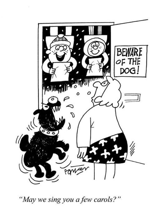 'May we sing you a few carols?'