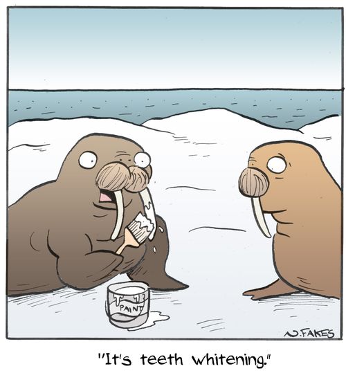 "It's teeth whitening."