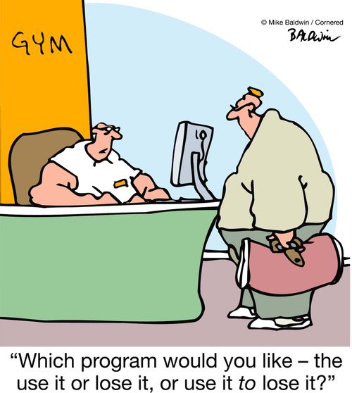 'Which program would you like - the use it or lose it, or use it to lose it?'