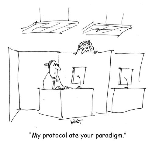 'My protocol ate your paradigm.'