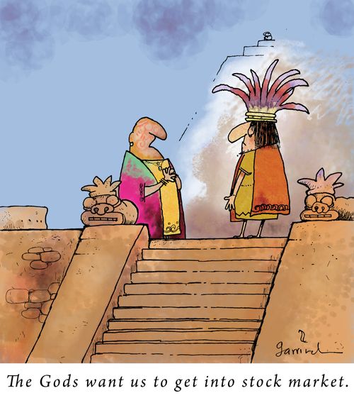 The Gods want us to get into the stock market.
