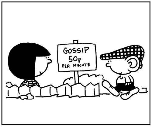 'Gossip 50p per minute.'