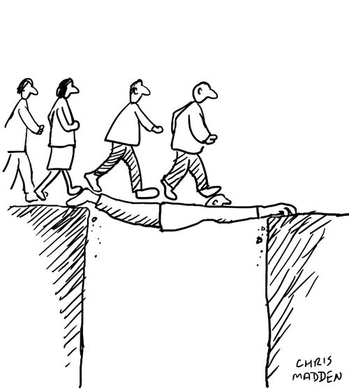 Self-sacrifice to aid others