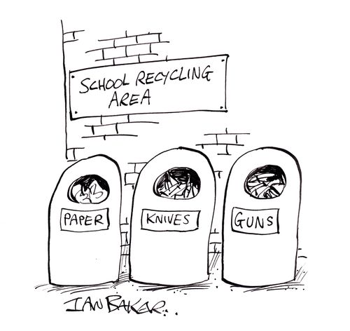 School Recycling Area