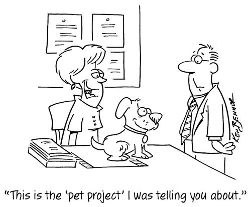 "This is the 'pet project' I was telling you about."