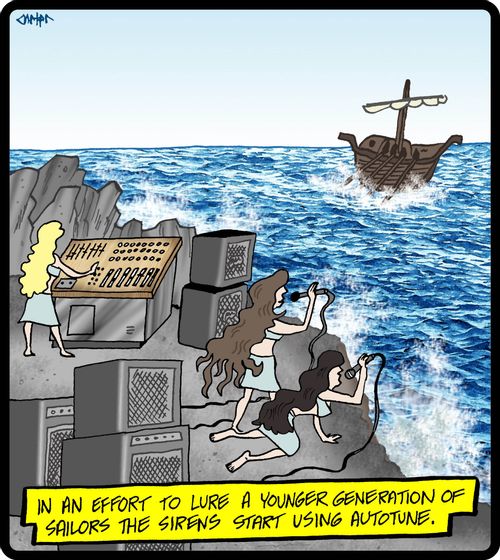In an effort to lure a younger generation of sailors the sirens start using autotune.