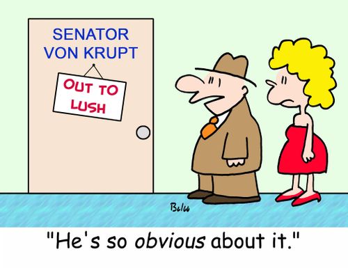 'He's so obvious about it.'