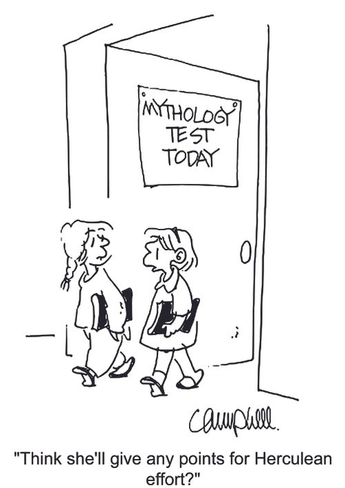 'Think she'll give any points for Herculean effort?'