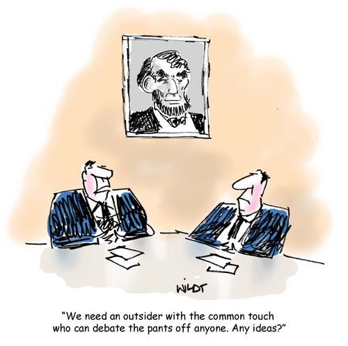'We need an outsider with the common touch  who can debate the pants off anybody. Any ideas?'