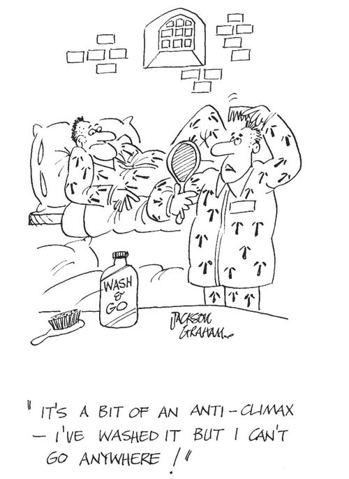' It's a bit of an anti climax - I've washed it but I can't go any where ! '