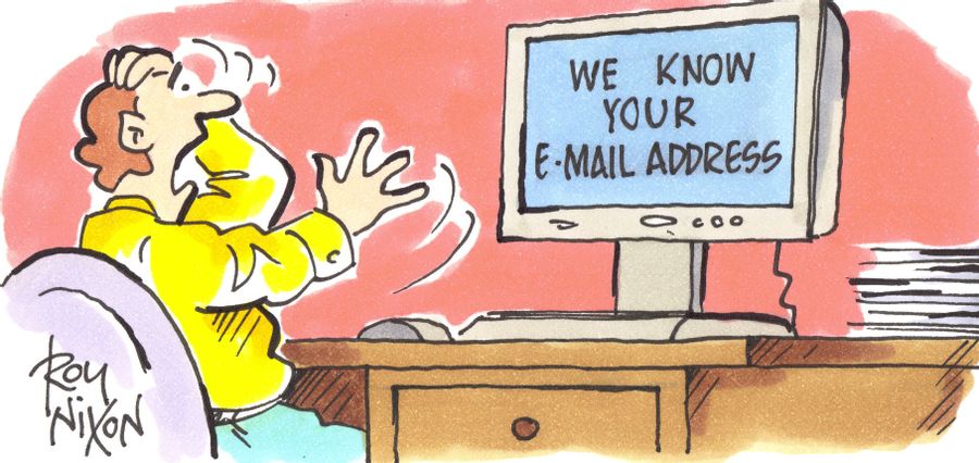 We know your e-mail address!