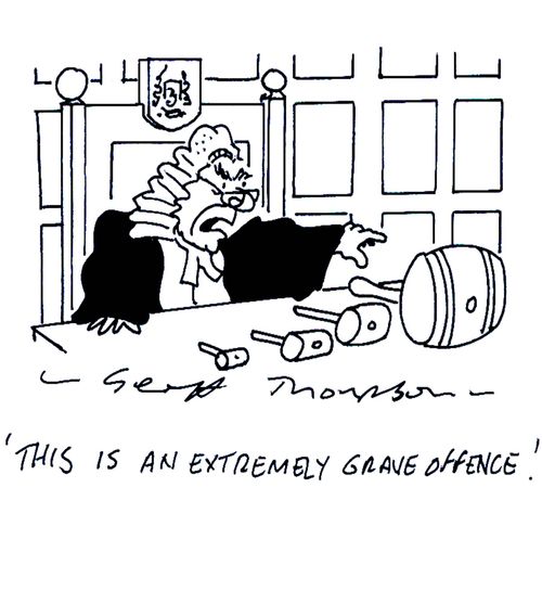 'This is an exremely grave offence!'