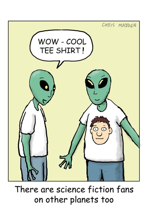 Science fiction fans on other planets