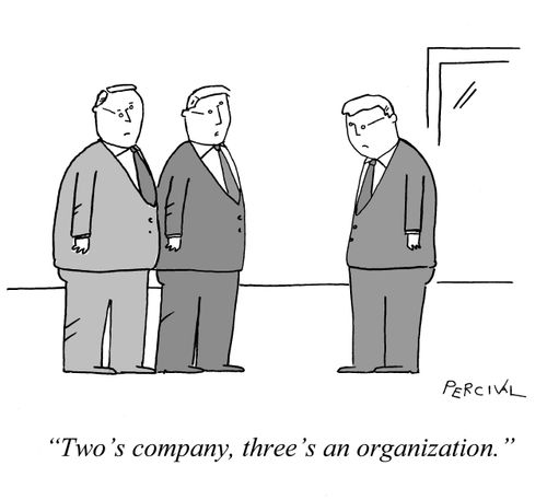 "Two's company, three's an organization."