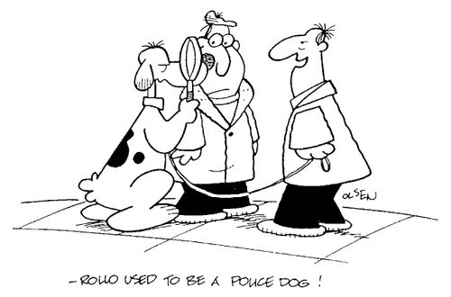 "Rollo used to be a police dog!"