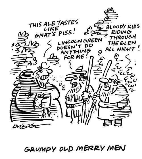 Grumpy old merry men.