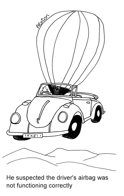 He suspected the driver's airbag was not functioning correctly.
