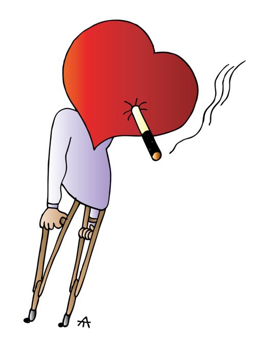 Smoker: Heart Problems.