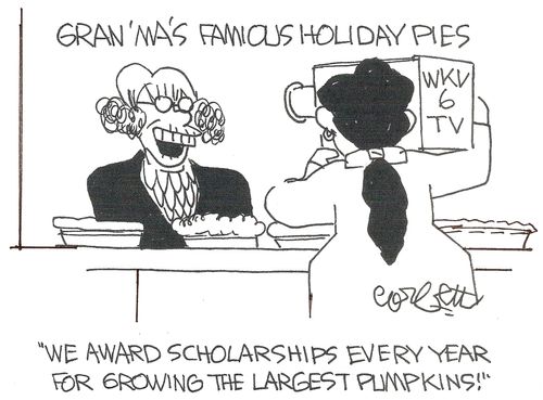 Gran'ma's Pies: 'We award scholarships  every year for growing the largest pumpkins!'