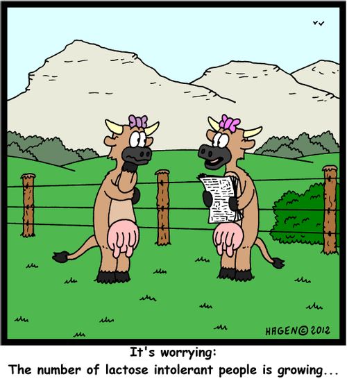 Lactose intolerance.