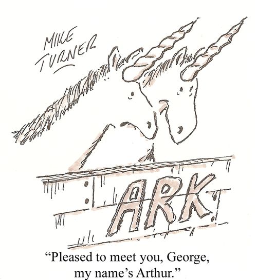'Pleased to meet you, George, my name's Arthur.'