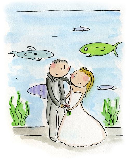 Aquarium wedding