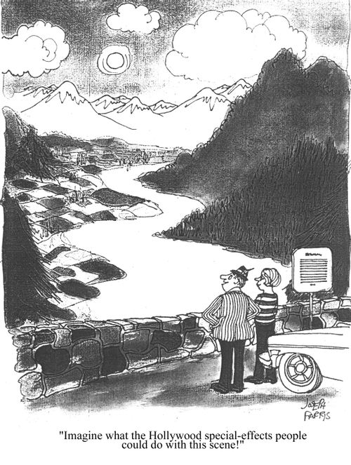 'Imagine what Hollywood special-effects people could do with this scene!'