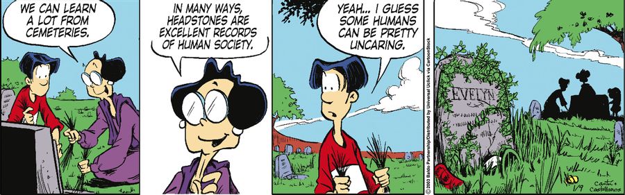 "We can learn a lot from cemeteries. In many ways, headstones are excellent records of human society."