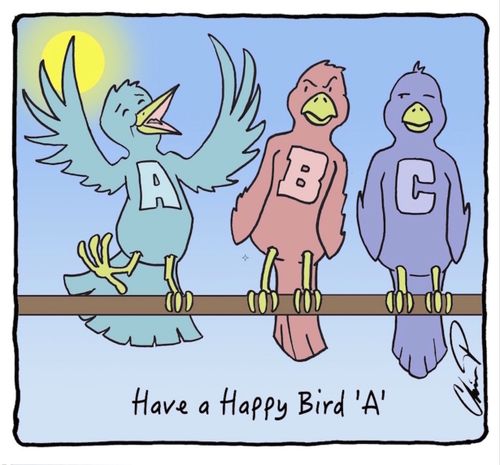 Have a Happy Bird 'A'